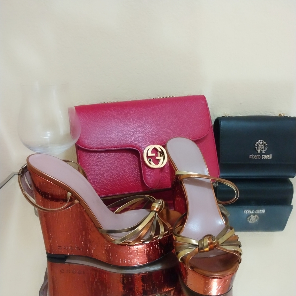 Gucci espadrilles,   100% authentic good condition ,coppercolor, size 7.5 or 8